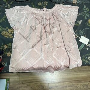 Lauren Conrad pink blouse